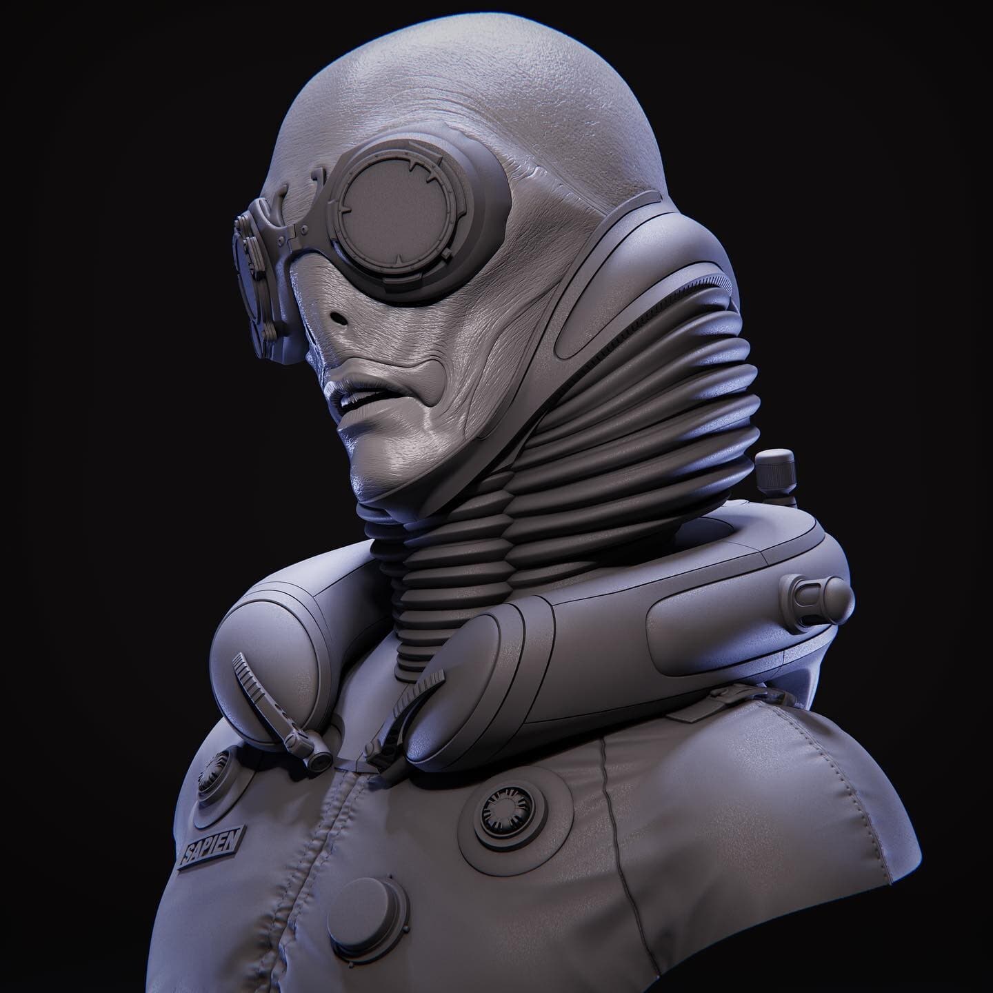 Abe Sapien Life-Size Bust — Collectibles by Mony Cazamea — View 11