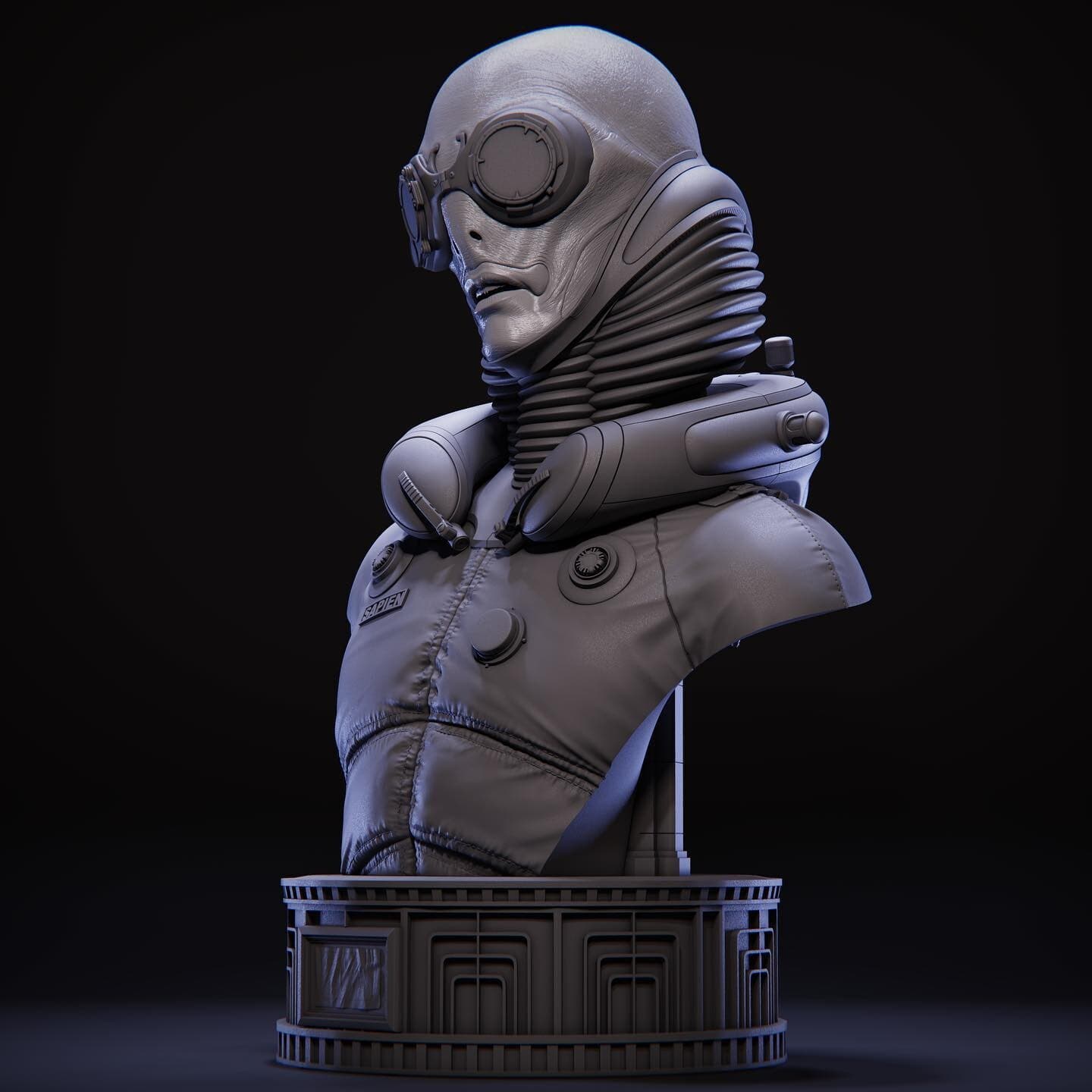 Abe Sapien Life-Size Bust — Collectibles by Mony Cazamea — View 13