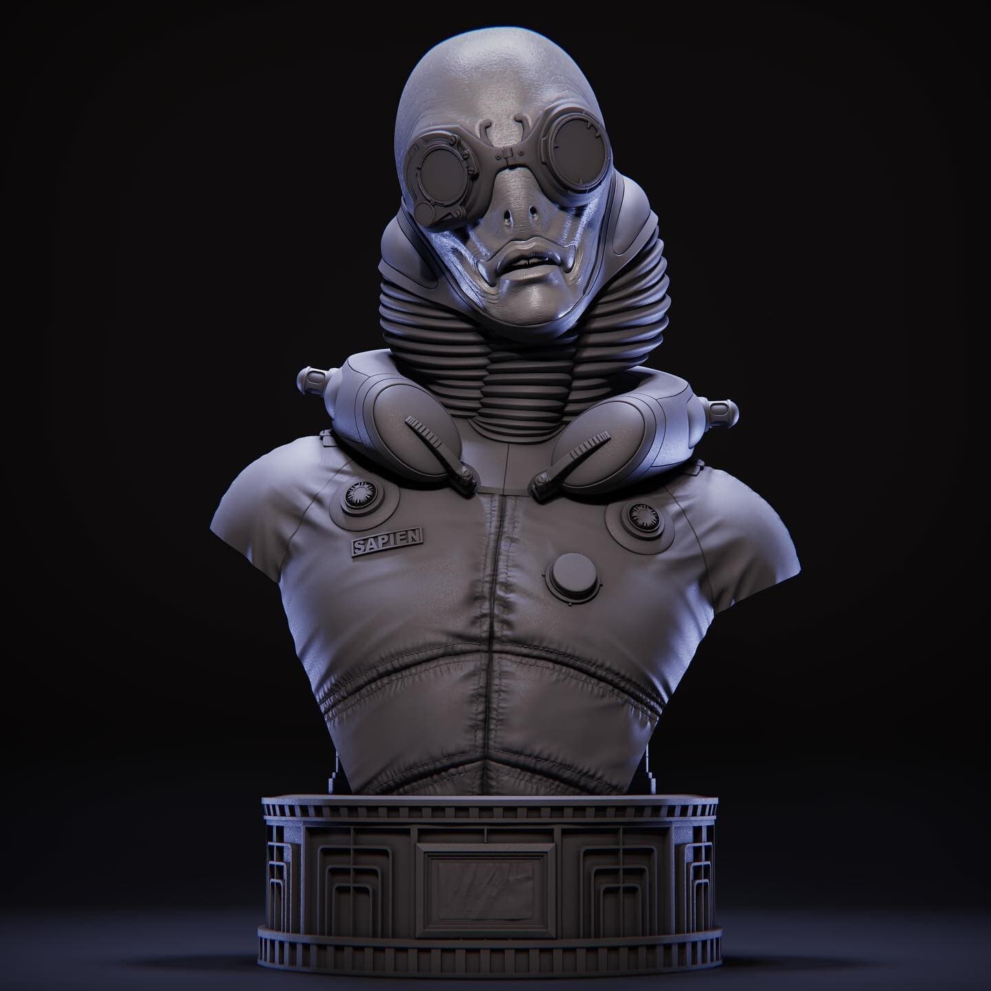 Abe Sapien Life-Size Bust — Collectibles by Mony Cazamea — View 14