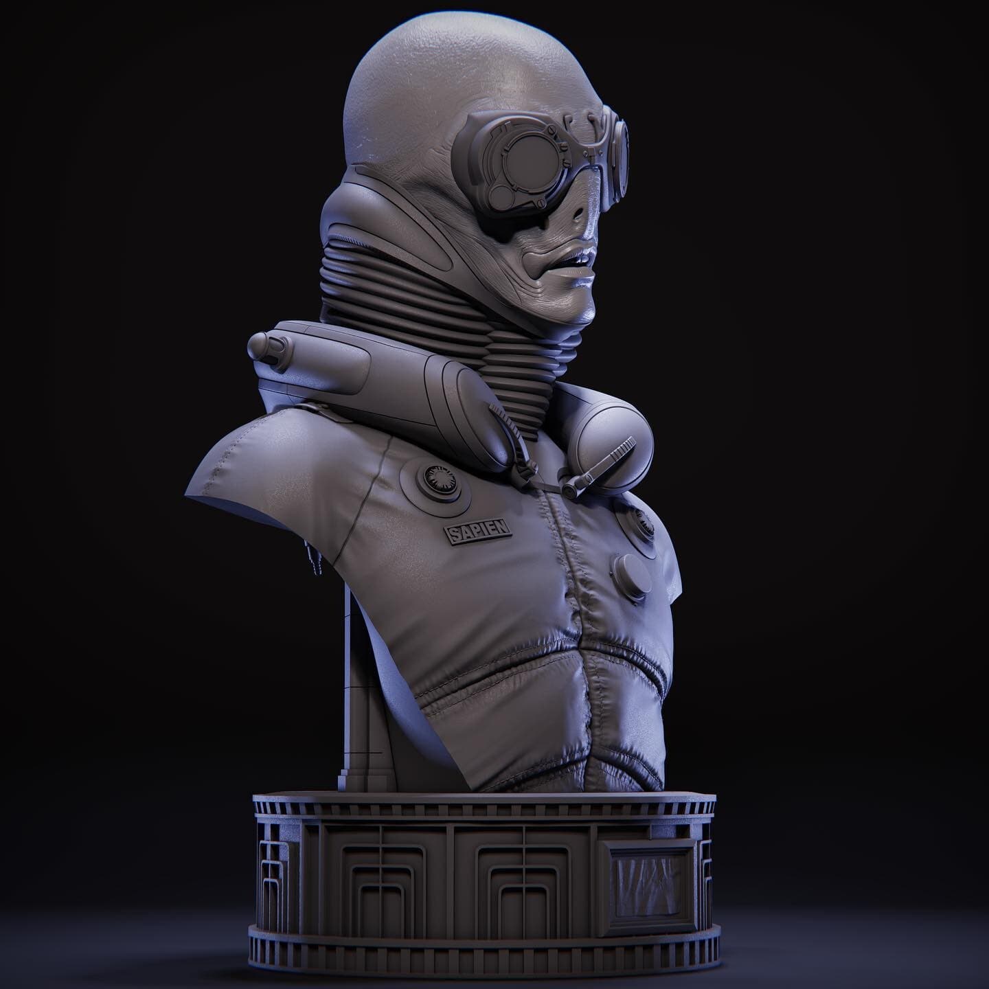 Abe Sapien Life-Size Bust — Collectibles by Mony Cazamea — View 15